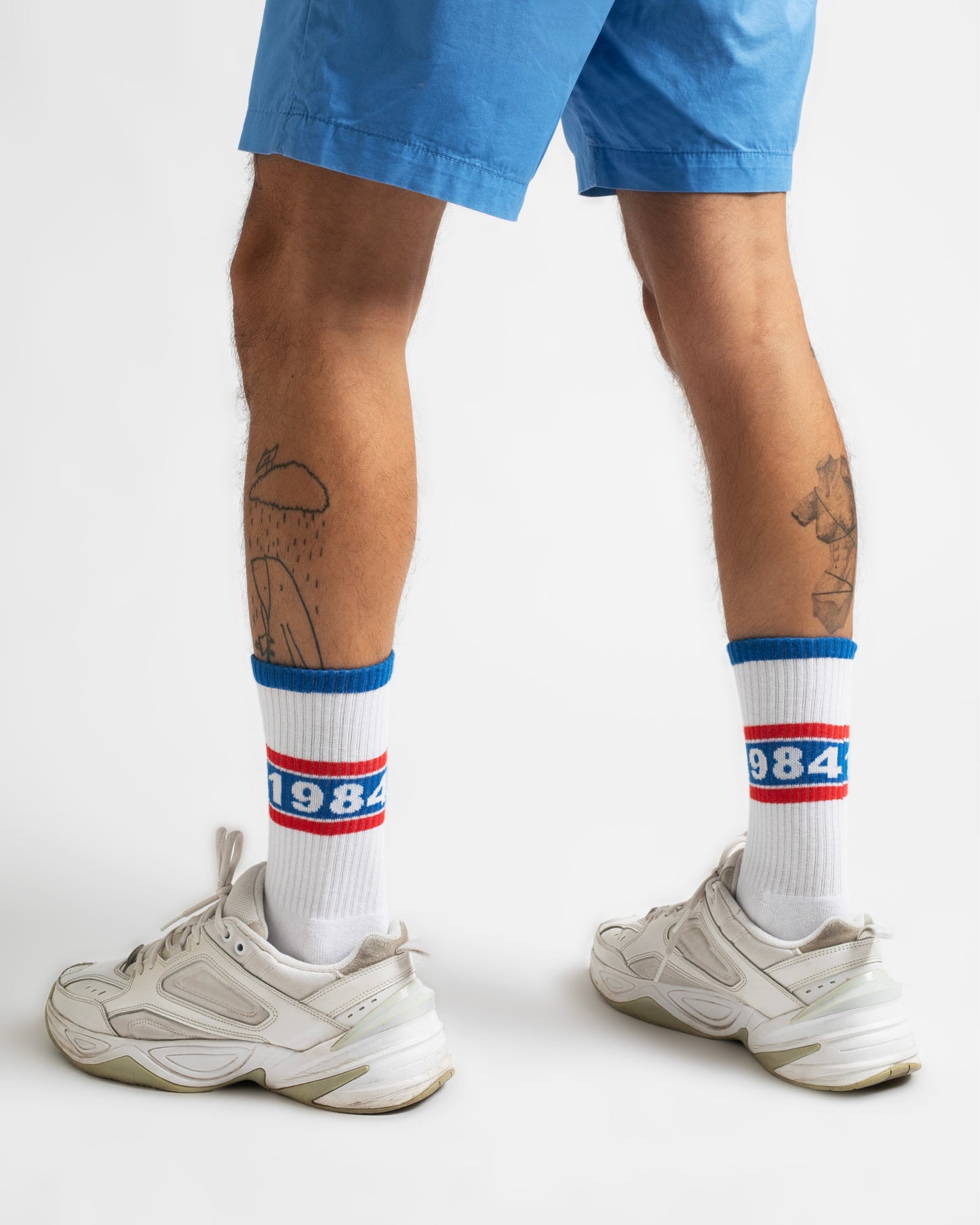 since 1984 Red-Blue Beyaz Unisex Spor & Lifestyle Çorap