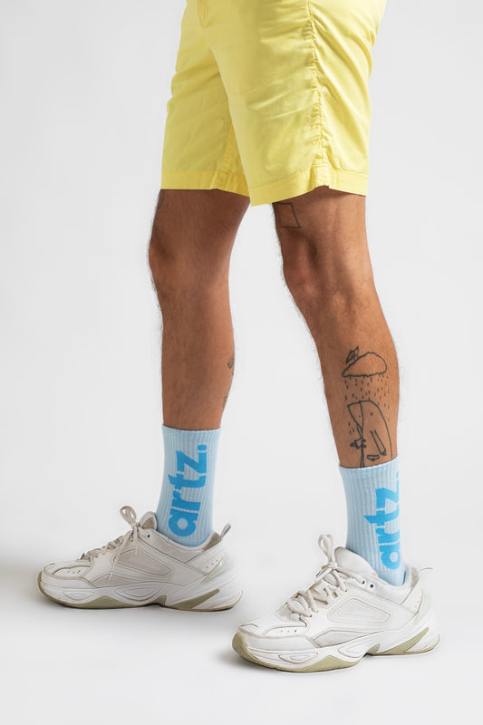 Essentials Blue mavi Unisex Pamuklu Spor Çorap | arteziahn 001