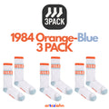 Since 1984 Orange - Blue Pack (3PACK) Turuncu - Mavi Unisex Lifestyle & Spor Organik 3'lü Çorap Seti