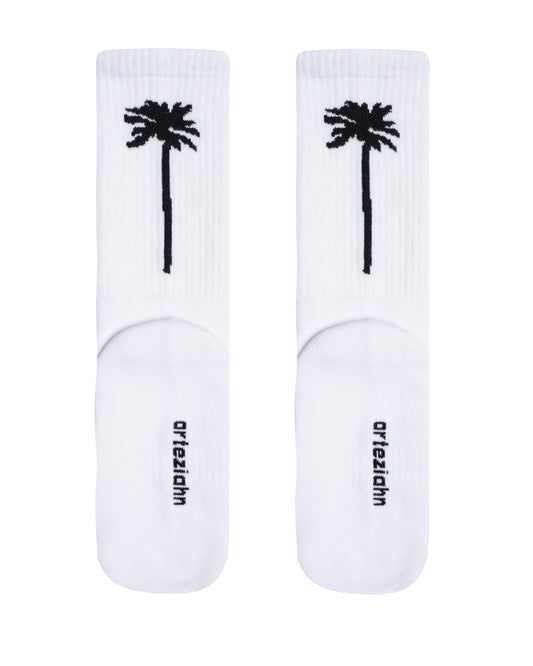 naPalm Off-White Beyaz Spor & Lifestyle Pamuklu Havlu Taban Çorap